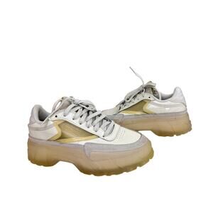 Reebok Club C x Cardi B Women's Sneakers 7 White Chalk Athletic Shoes H01012